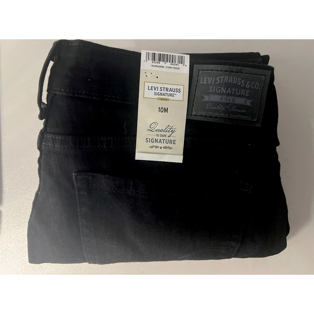 NEW Levi's Strauss Black Womens 10M 30x30 Mid Rise Skinny Soft Stretch